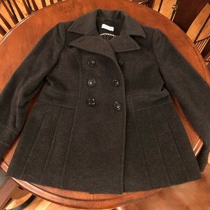 JCP Charcoal gray wool coat